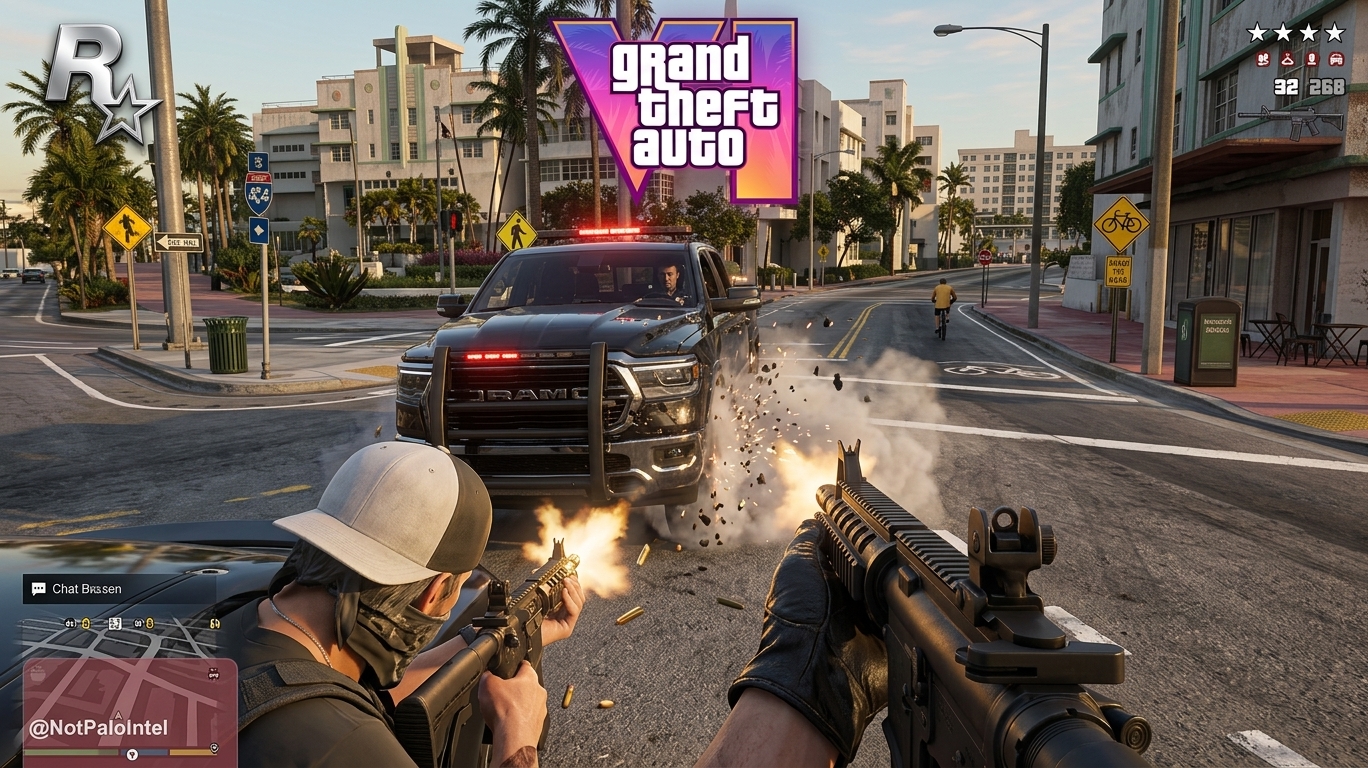 El primer gameplay de persecución de GTA 6 arrasa en internet: físicas hiperrealistas, mundo vivo