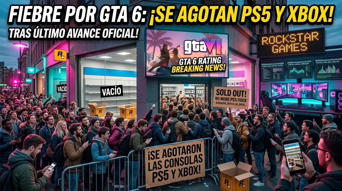 Fiebre por GTA 6: Se agotan las consolas PS5 y Xbox tras el último avance oficial