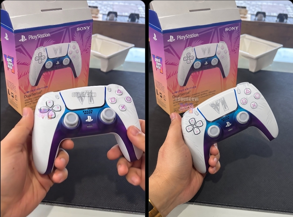 Así es el mando de PS5 Edición Limitada en blanco de GTA VI,