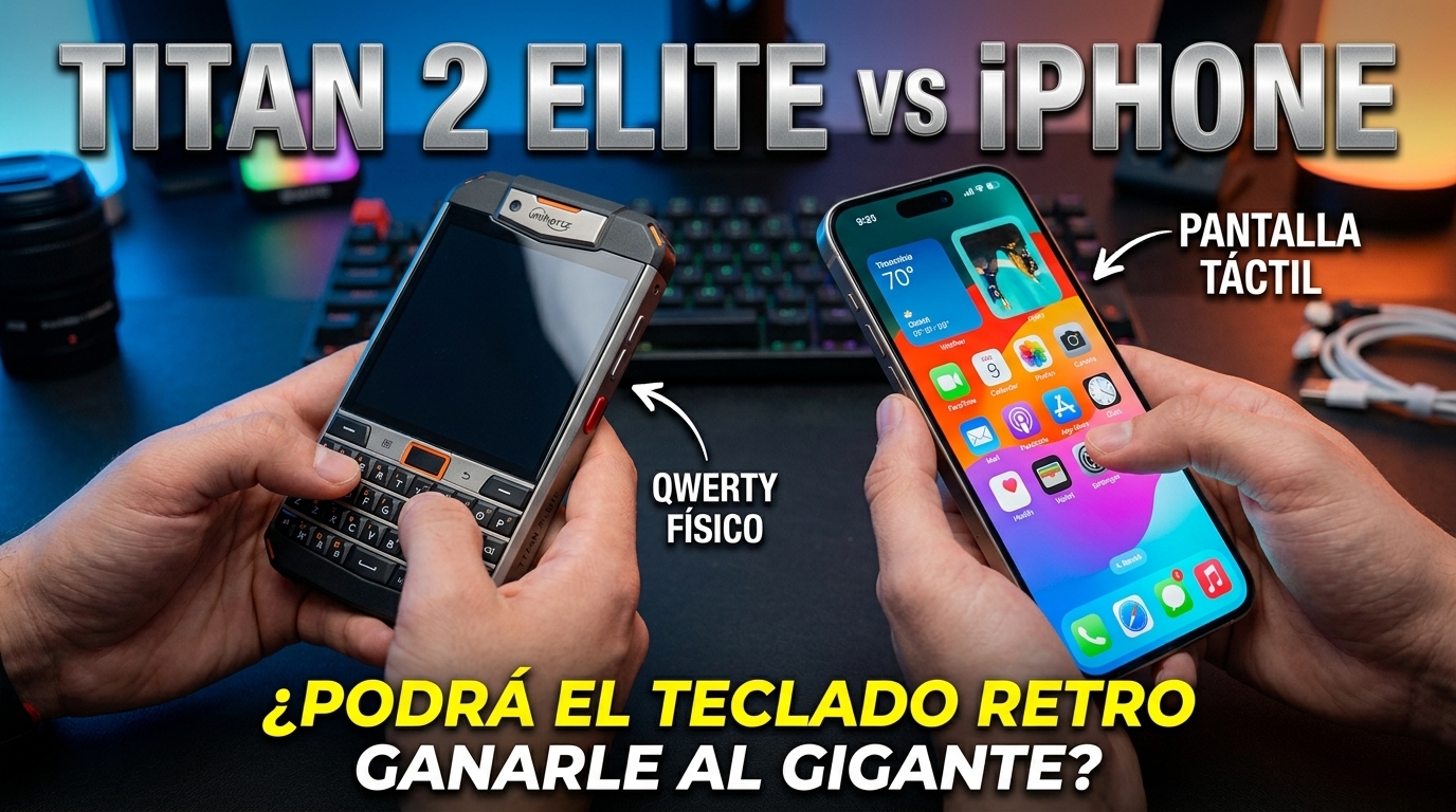El teléfono que se está viralizando: el Titan 2 Elite VS iPhone