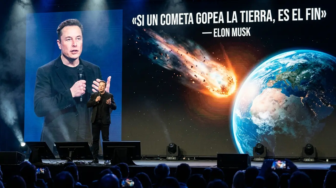 Elon Musk advierte el peligro espacial: "Si un cometa golpea la Tierra, es el fin"