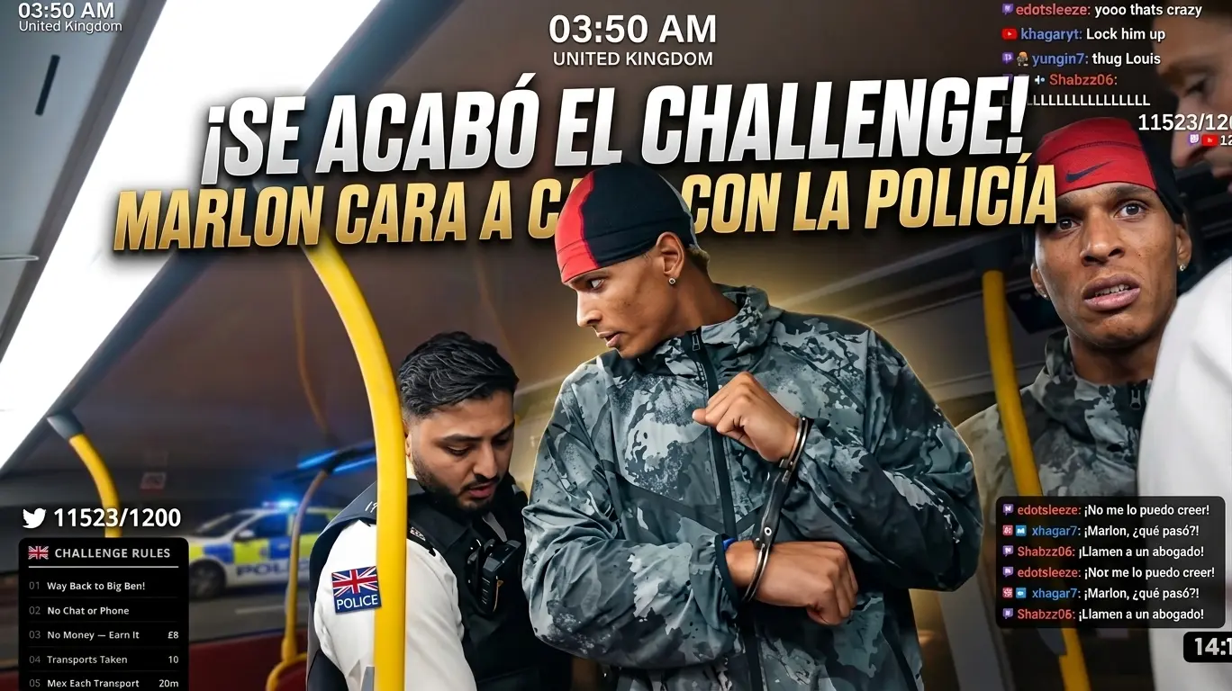 Marlon detenido en un tren en Reino Unido tras un falso reporte de un cuchillo