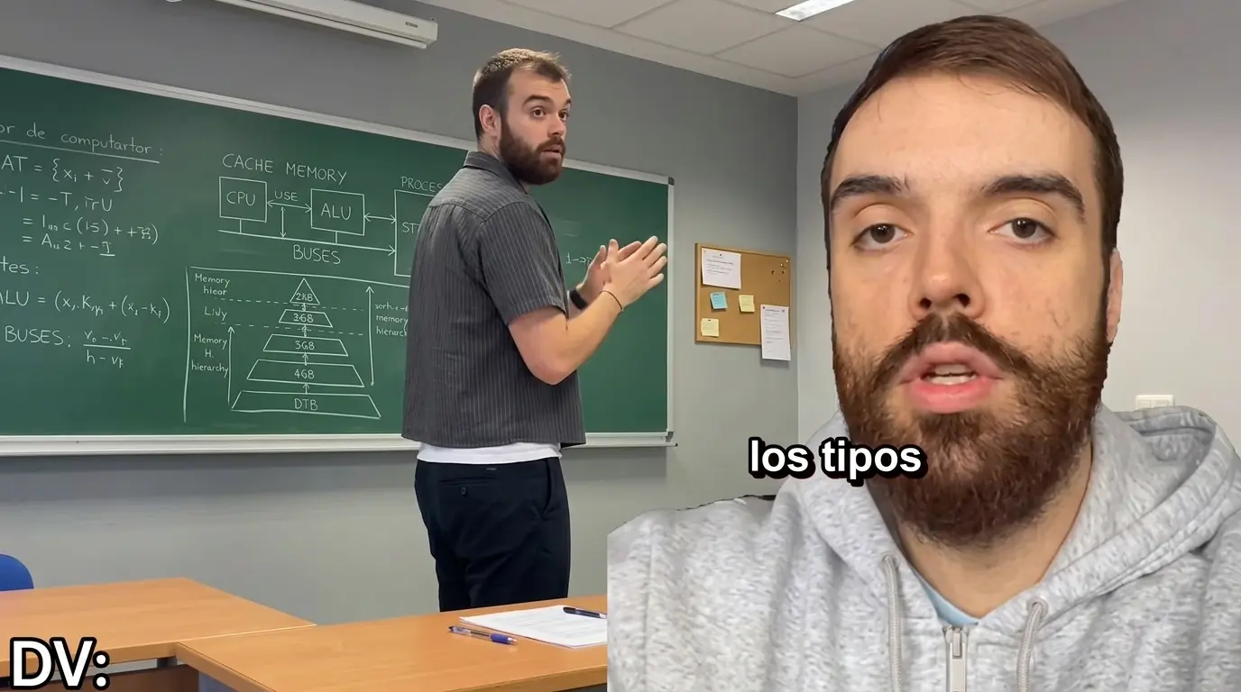 Ibai explica su foto viral en una clase de Periodismo de la UAB