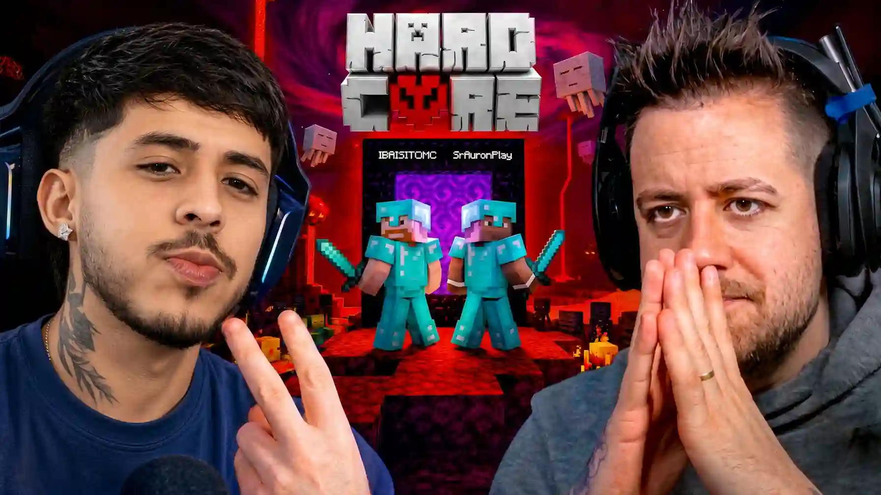 AuronPlay deja abierta la puerta a Westcol en Minecraft Hardcore